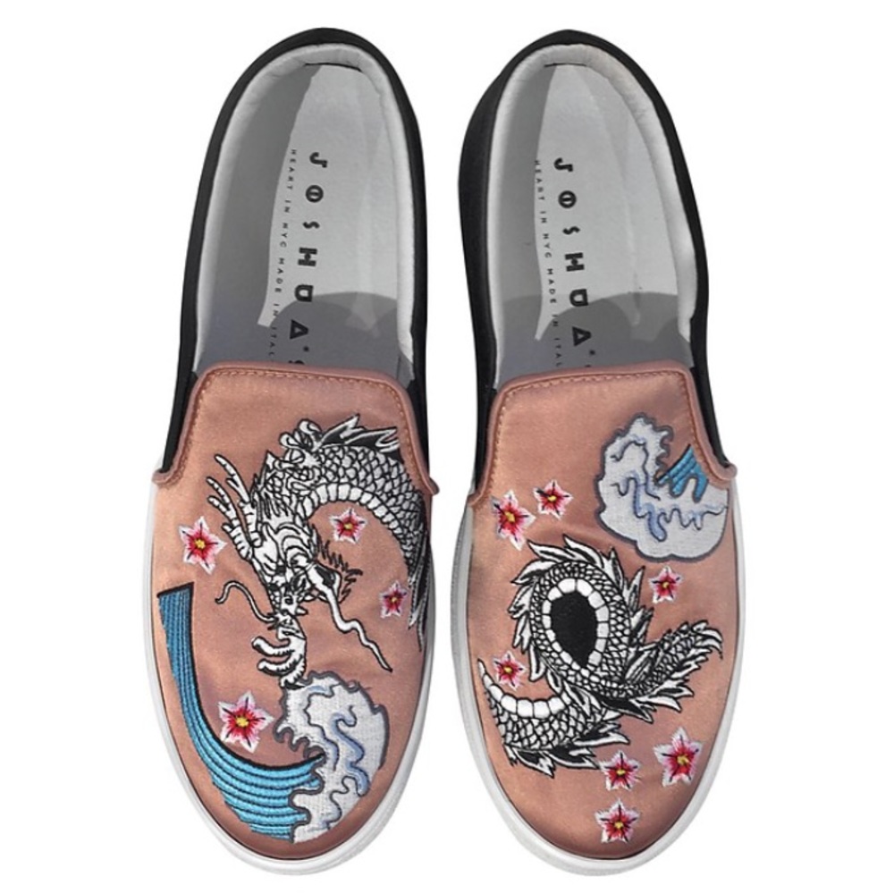 Joshua Sanders NIB IT40 🐉 Fabric Slip-on Sneaker